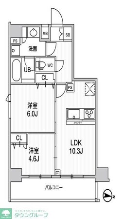 ジェノヴィア三ノ輪IIスカイガーデンの物件間取画像